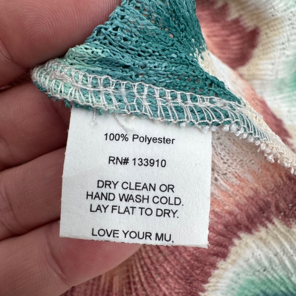 Show Me Your Mumu Top Women Medium NEW Long Bell Sleeve Open Knit Boho Hippie - Picture 9 of 12